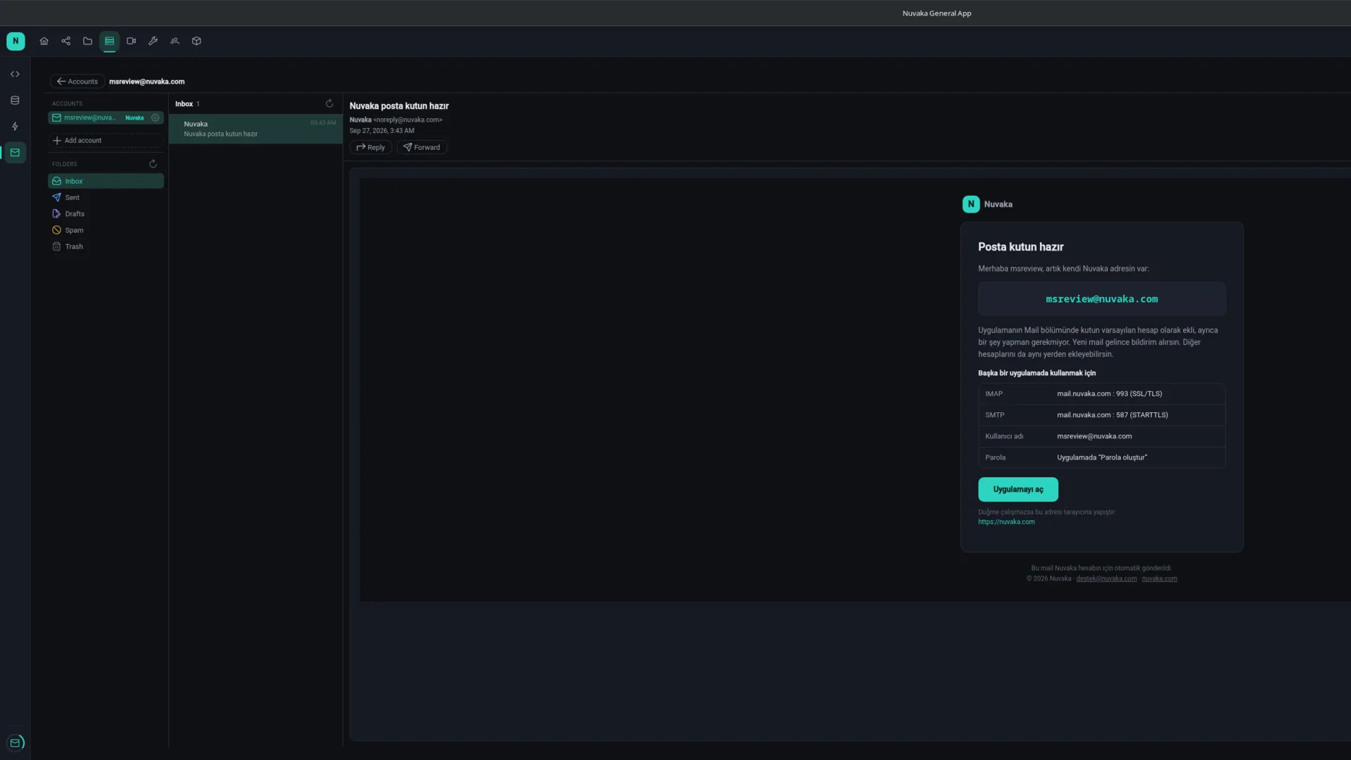 Nuvaka Mail: your @nuvaka.com mailbox